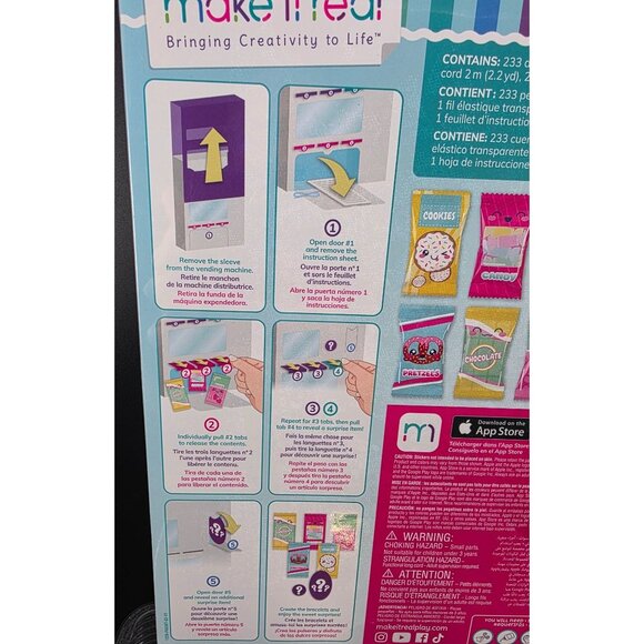 Make It Real Snackers Bracelet Vending Machine Creative Jewelry Making Toy - Picture 7 of 8